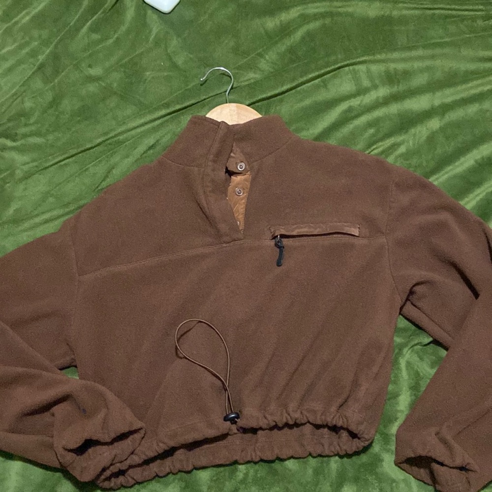 Brown crop jacket